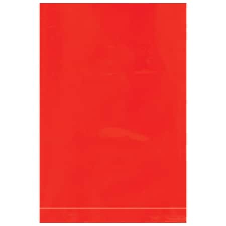Bsc Preferred 4 x 6'' - 2 Mil Red Flat Poly Bags, 1000PK BUY04001321
